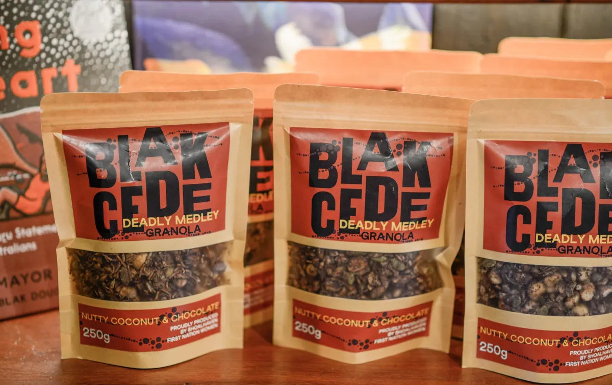 Packets of food labelled Blak Cede Deadly Medley